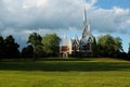 Lutheran Church of neo-Gothic architecture Royalty Free Stock Photo