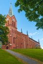 Lutheran Church in Sarpsborg.Viken county.Norway Royalty Free Stock Photo