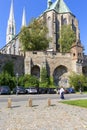 Lutheran Peterskirche Church of St. Peter and Paul on Lusatian Neisse river, Goerlitz, Germany Royalty Free Stock Photo