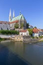 Lutheran Peterskirche Church of St. Peter and Paul on Lusatian Neisse river, Goerlitz, Germany Royalty Free Stock Photo