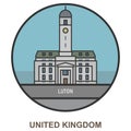 Luton. Cities and towns in United Kingdom Royalty Free Stock Photo