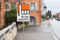 LUTRY, CANTON OF VAUD, SWITZERLAND- SEPTEMBER 14, 2014: Voting sign on the street