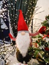Lutsk, Ukraine - November 24 2020. Christmas store showcase. Happy new year holiday, market decorated and illuminated. Christmas