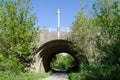 Lutyen`s Arch over Pilgrims ` Way, Compton, Surrey Royalty Free Stock Photo