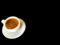 Luwak coffee - special Balinese coffee made out of sacred animal`s excrement in Bali, Indonesia with a black background