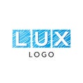 Lux company logo vector template.