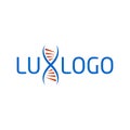 Lux DNA company logo vector template.