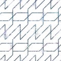 Lux navy and white iridescent geo seamless pattern