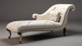 Elegant Vintage Chaise Lounge Chair By Drew 3d With Classical Style