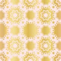 Luxe Rose Gold Star Damask Pattern Seamless Vector Repeat Drawn
