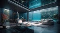 A Luxe Smart Home with Personal Indoor Aquarium & Eco Supercar