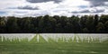 Luxembourg American Cemetery & Memorial crosses