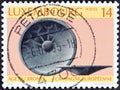 LUXEMBOURG - CIRCA 1994: A stamp printed in Luxembourg shows Bronze Age bowl, circa 1994.