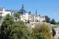 Luxembourg city, aerial view of the Old Town and Grund Royalty Free Stock Photo