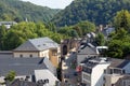 Luxembourg city, aerial view of the Old Town and Grund Royalty Free Stock Photo