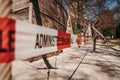 Closed public park in Luxembourg city