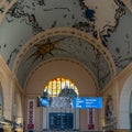 Interior architectural detail, Luxembourg City train station, Grand Duchy of Luxembourg
