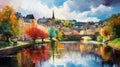 Luxembourg City: Captivating Impressionistic Portrait of a European Gem