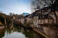 Luxembourg city center river Royalty Free Stock Photo