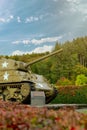 American WWII tank, Luxembourg Ardennes, Luxembourg Royalty Free Stock Photo