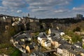 Luxembourg City Old Town Royalty Free Stock Photo