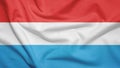 Luxembourg flag with fabric texture