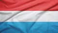 Luxembourg flag with fabric texture Royalty Free Stock Photo