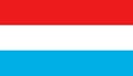 Luxembourg flag icon in flat style. National sign vector illustration. Politic business concept Royalty Free Stock Photo