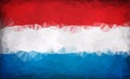 Luxembourg flag polygon texture