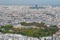 Luxembourg gardens anoramic view from Tower Montpa