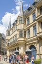 Facade of the Palace of the Grand Dukes in Luxembourg