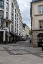 Architecture in city center of Luxembourg at cloudy day Royalty Free Stock Photo