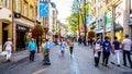 Grand Rue shopping street in the heart of the city of Luxembourg