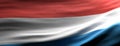 Luxembourg national flag waving texture background. 3d illustration Royalty Free Stock Photo