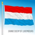 Luxembourg official national flag, Europe Royalty Free Stock Photo