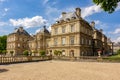 Luxembourg palace and gardens in Paris, France Royalty Free Stock Photo