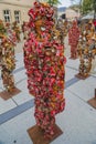 Luxembourg, Luxembourg - SEPTEMBER 12, 2014: Trash People Army made of trash wastes by german artist Schult