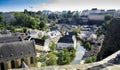 Luxembourg city, view from the Ville Haute, High City