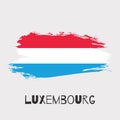 Luxembourg watercolor vector national country flag icon