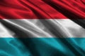 Luxemburg flag ,Luxemburg national flag 3D illustration symbol Royalty Free Stock Photo