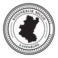 Luxemburg map sticker. Vector illustration decorative design