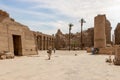 The great court at the Amun Temple Complex, Luxor, Egypt