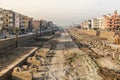 LUXOR, EGYPT - FEB 21, 2019: View of the Avenue of Sphinxes in Luxor, Egy