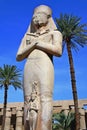 Luxor, Egypt - 11.24.2012. Karnak Temple, ancient Egyptian sculptures Royalty Free Stock Photo