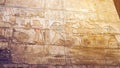 Luxor Egypt Karnak temple sandstone craved hieroglphic wall and column pharoah anceint story