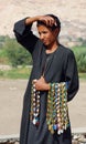 Unknown young egyptian boy portrait.