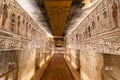 Luxor, Egypt - September 11, 2018: Tomb KV11 is the tomb of Ancient Egyptian Pharaoh Ramesses III. Located in the main valley of