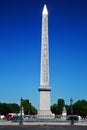 The Luxor Obelisk at the Place de la Concorde in Paris, France Royalty Free Stock Photo