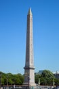 The Luxor Obelisk at the Place de la Concorde in Paris, France Royalty Free Stock Photo