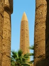 Luxor: Obelisk at the Temple of Karnak Royalty Free Stock Photo